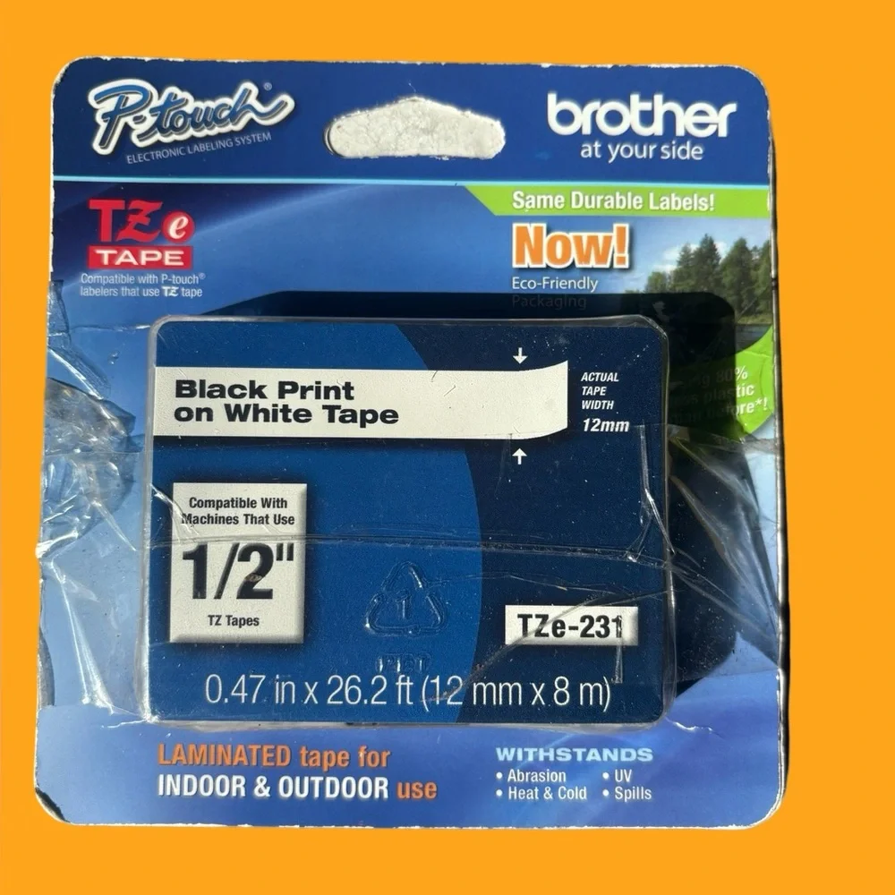 P-Touch brother electronic laminated tape